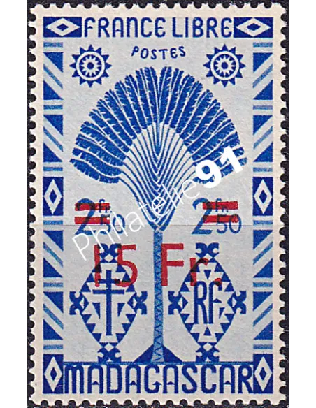 Madagascar, n° 297 charnière, timbres colonies Françaises