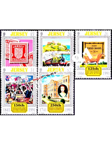 JERSEY - n°  538 à 542 ** - Anniversaires