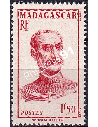 Madagascar, n° 308 charnière, timbres colonies Françaises