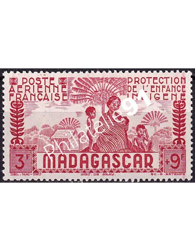 Madagascar, PA n° 43 neuf, collection timbres colonies