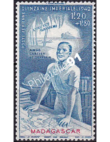 Madagascar, PA n° 44 charnière, collection timbres colonies