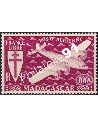 Madagascar, PA n° 61 charnière, collection timbres colonies