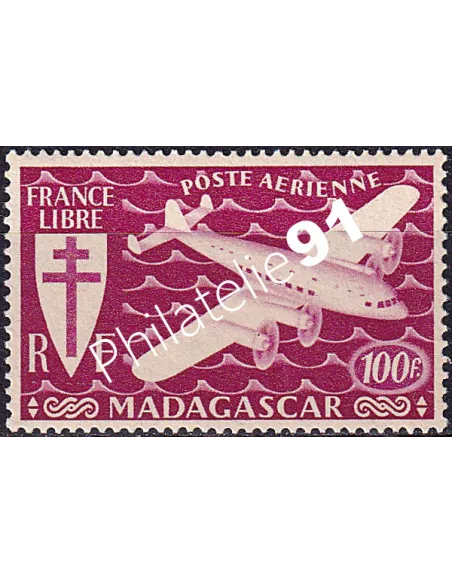 Madagascar, PA n° 61 charnière, collection timbres colonies