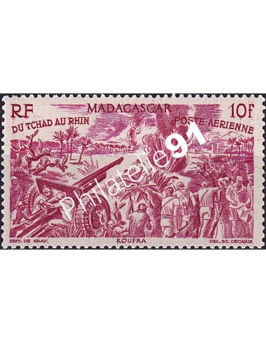 Madagascar, PA n° 67 charnière, collection timbres colonies