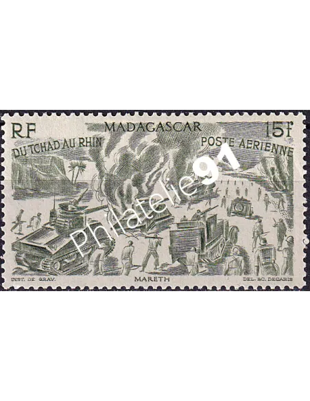 Madagascar, PA n° 68 charnière, collection timbres colonies