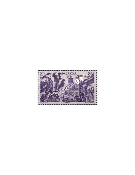 Madagascar, PA n° 70 charnière, collection timbres colonies