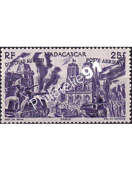 Madagascar, PA n° 70 charnière, collection timbres colonies