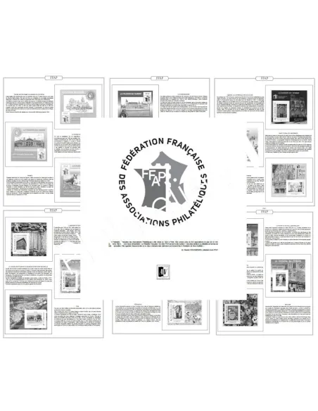 AV  - France - Jeu LUXE 2019/2020 - Pages n° 6 pour les blocs FFAP