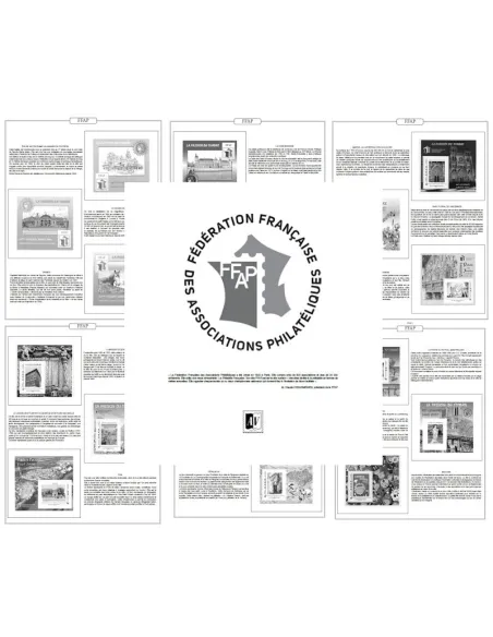 AV  - France - Jeu LUXE 2010 à 2012 - Pages n° 2 pour les blocs FFAP