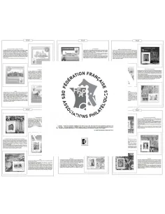 AV  - France - Jeu LUXE 2007 à 2009 - Pages n° 1 pour les blocs FFAP
