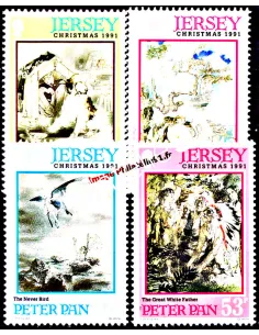 JERSEY - n°  553 à 556 ** - Noël - Peter Pan