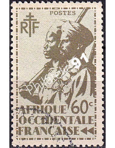 A.O.F. n° 8 oblitéré, collection timbres colonies françaises