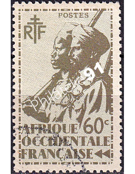 A.O.F. n° 8 oblitéré, collection timbres colonies françaises