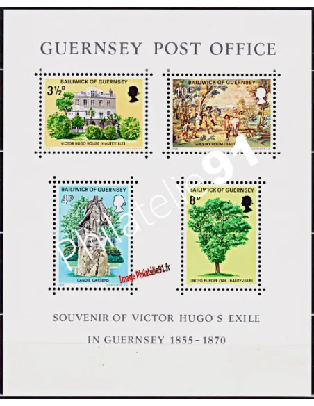 GUERNESEY - BF n°   1 - VICTOR HUGO