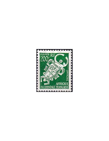 A.O.F., timbre de Service n° 12 charnière, collection timbres colonies