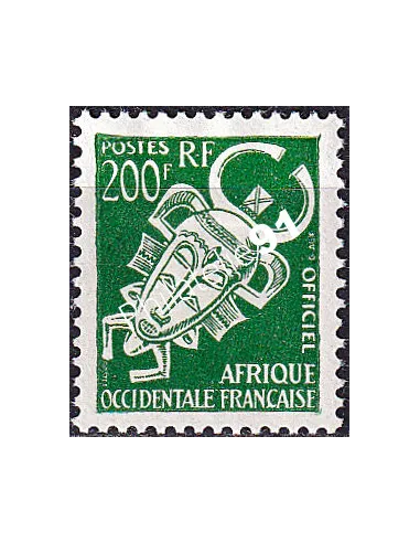 A.O.F., timbre de Service n° 12 charnière, collection timbres colonies