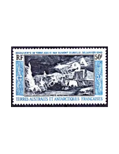 Timbre des TAAF P.A. n°8, Terre Adélie, Dumont d'Urville, Dom Tom