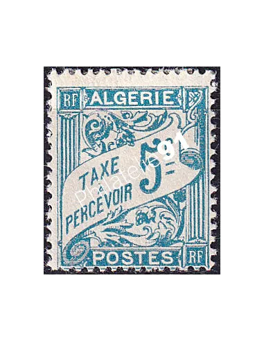 Algérie, Timbre-taxe n° 1A charnière, Timbres colonies francaises