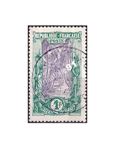 Moyen-Congo, n° 62 oblitéré, timbres des colonies françaises