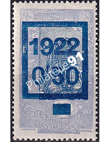 COTE DES SOMALIS, n° 102 charnière, timbre colonies françaises