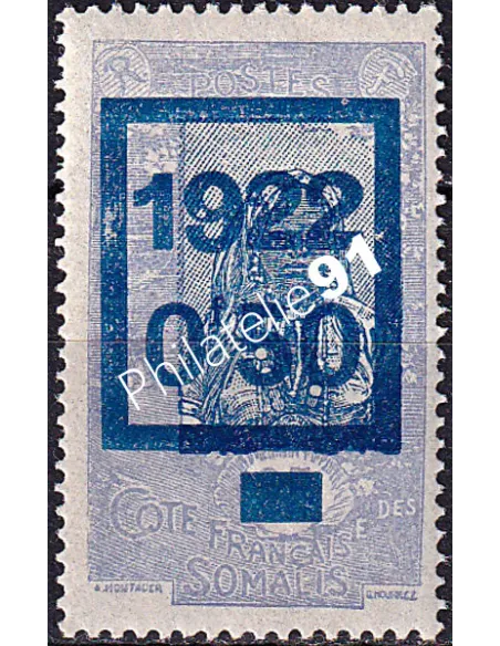 COTE DES SOMALIS, n° 102 charnière, timbre colonies françaises
