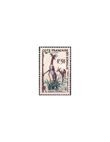 COTE DES SOMALIS, n° 289 charnière, timbre colonies françaises