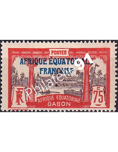Gabon, n° 104 charnière, collection timbres Colonies