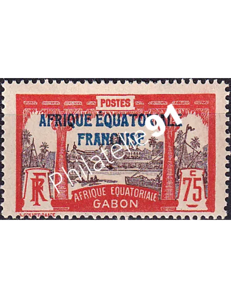 Gabon, n° 104 charnière, collection timbres Colonies