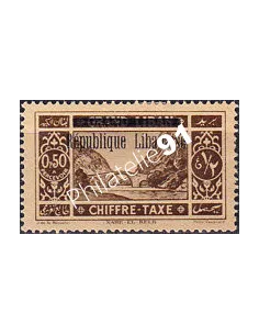 GRAND LIBAN, Timbre-taxe n° 16 charnière, collection timbres Colonies