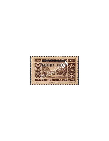 GRAND LIBAN, Timbre-taxe n° 16 charnière, collection timbres Colonies