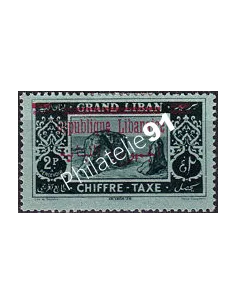 GRAND LIBAN, Timbre-Taxe n° 27 charnière, collection timbres Colonies
