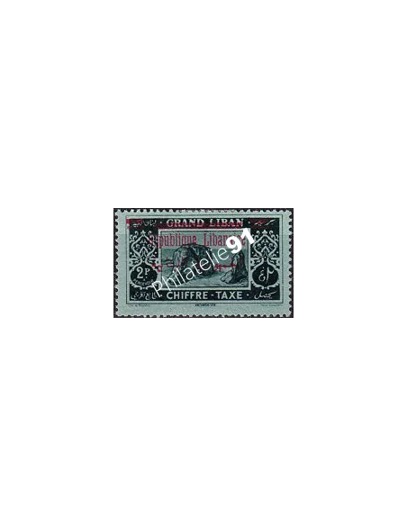 GRAND LIBAN, Timbre-Taxe n° 27 charnière, collection timbres Colonies