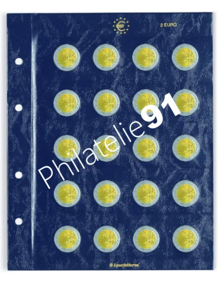 LEUCHTTURM, Feuilles VISTA Euro, matériel numismatique