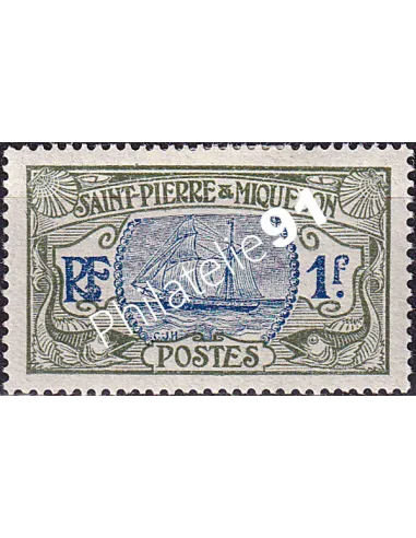 St-Pierre et Miquelon, n° 91 charnière, timbres colonies françaises