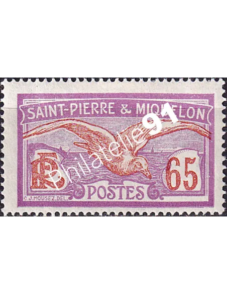 St-Pierre et Miquelon, n° 117 charnière, timbres colonies françaises
