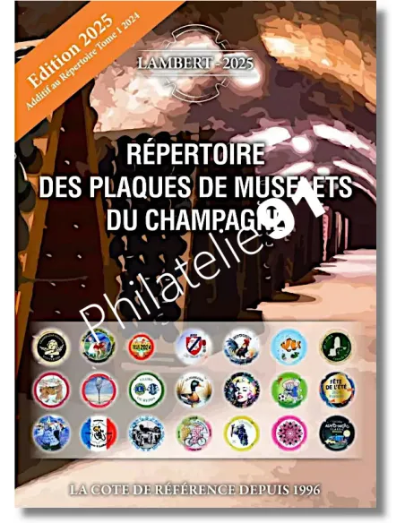 Répertoire des plaques de Muselets du Champagne - Lambert 2025