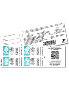 Carnet Service Plus Marianne de l'Avenir, collection timbres France