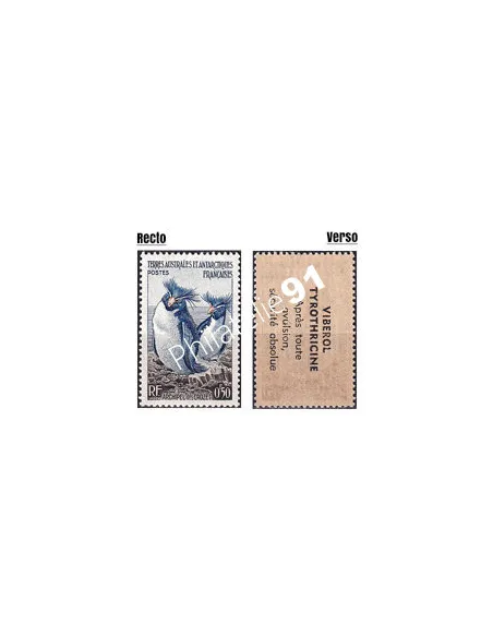 TAAF, variété sur timbre n° 2, collection timbres Dom-Tom