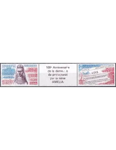 WALLIS ET FUTUNA, PA n° 152A, Paire avec vignette, timbres Dom-Tom