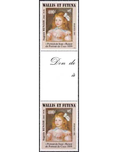 WALLIS ET FUTUNA, n° 411A neufs, Paire avec vignette, timbres Dom-Tom