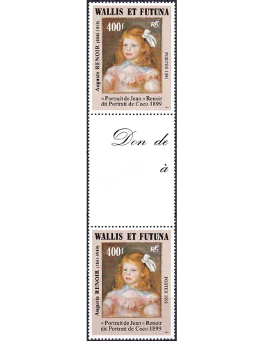 WALLIS ET FUTUNA, n° 411A neufs, Paire avec vignette, timbres Dom-Tom