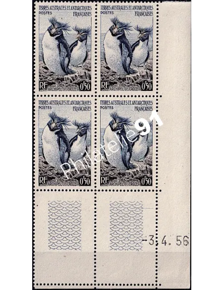 TAAF, Coin daté sur timbre n° 2, timbres Dom-Tom