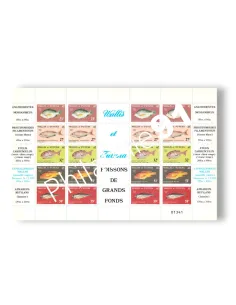 Wallis & Futuna, Feuille de timbres n° 259 à 263, timbres Dom-Tom