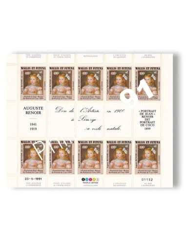 Wallis & Futuna, feuille du timbre adhésif n° 412, timbres Dom-Tom