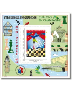 Bloc FFAP n° 24, Timbres Passion Châlons en Champagne 2024