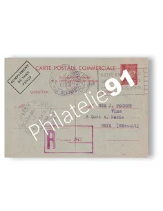 France, Entier n° 512-CP2 oblitéré, collection Entiers de France