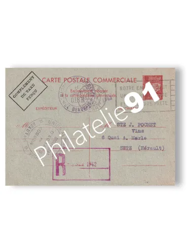 France, Entier n° 512-CP2 oblitéré, collection Entiers de France