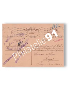 Courrier officiel de l'État français oblitéré, lettres France