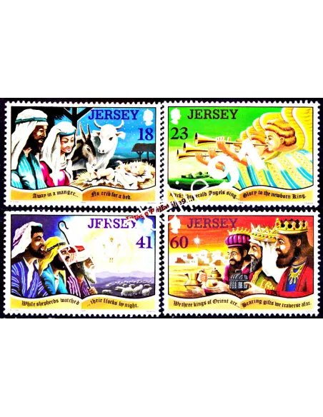 JERSEY - n°  668 à 671 - Noël