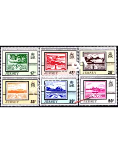 JERSEY - n°  617 à 622. Cinquantenaire des 1ers timbres de l'Ile
